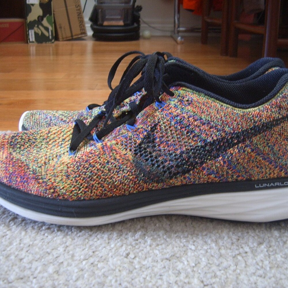 Good Condition Nike Flyknit Lunar 3 Men Shoes/Sneakers sz US 11